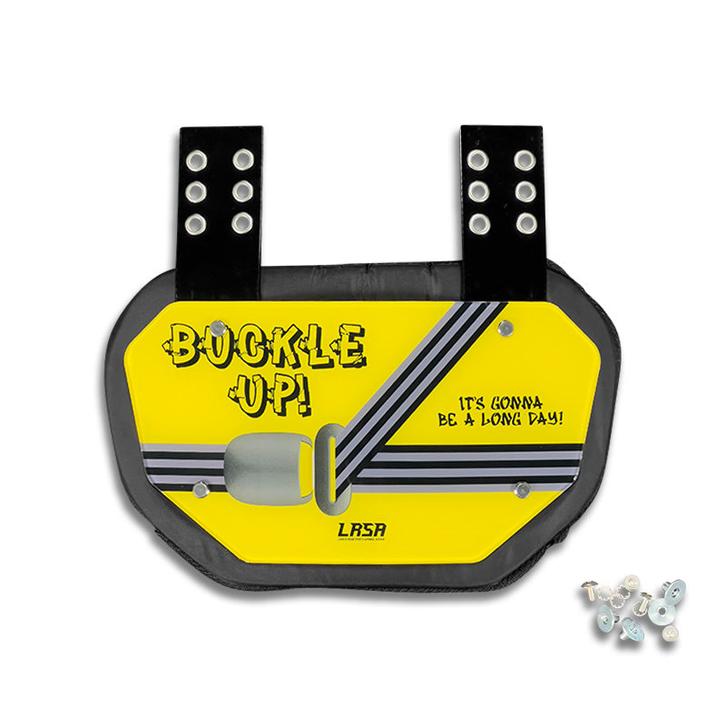 "Buckle Up" Electroplated Back Plate